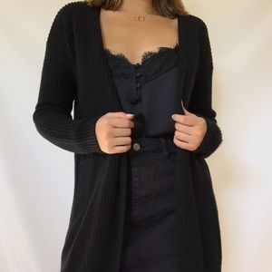 Black Knit Cardigan